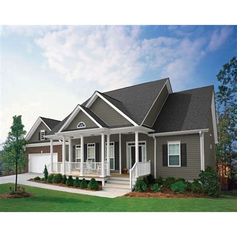 Georgia Pacific Compass Double 45 In Dutch Lap Shadow Vinyl Siding Panel 9 In X 145 In 909 Sq