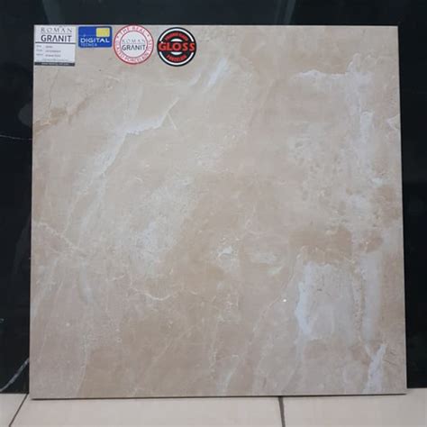 Jual Granit Lantai Kilap Roman Dcaesar Sienna Ukuran 60x60 Jakarta