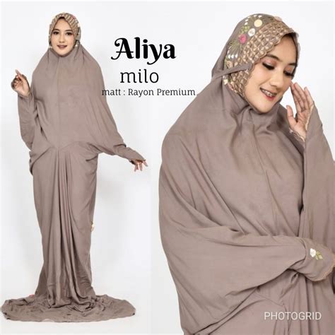 Jual MUKENA TERUSAN ALIYA RAYON PREMIUM BORDIR Shopee Indonesia