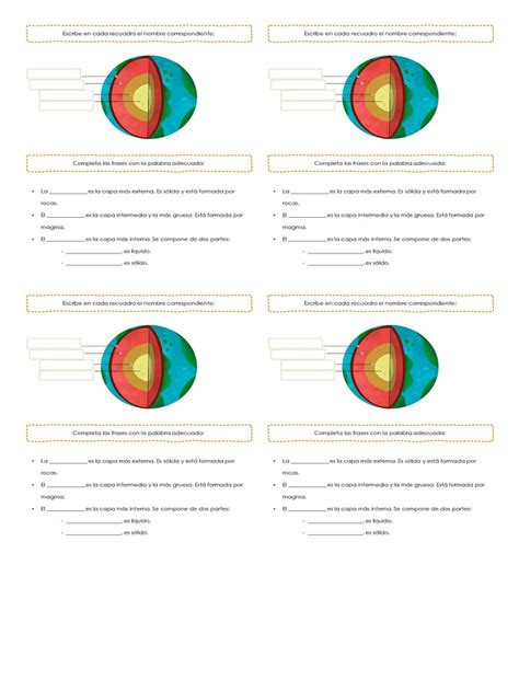 Taller Capas Internas De La Tierra Pdf