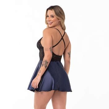 Camisola Feminina Cetim Lisa Lingerie Noite Encanto Lingerie Camisola Feminina Magazine Luiza