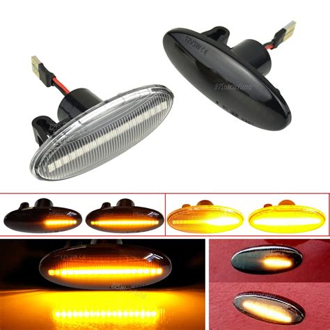 2Pcs LED Dynamic Side Marker Turn Signal Lights For Smart Forfour W453