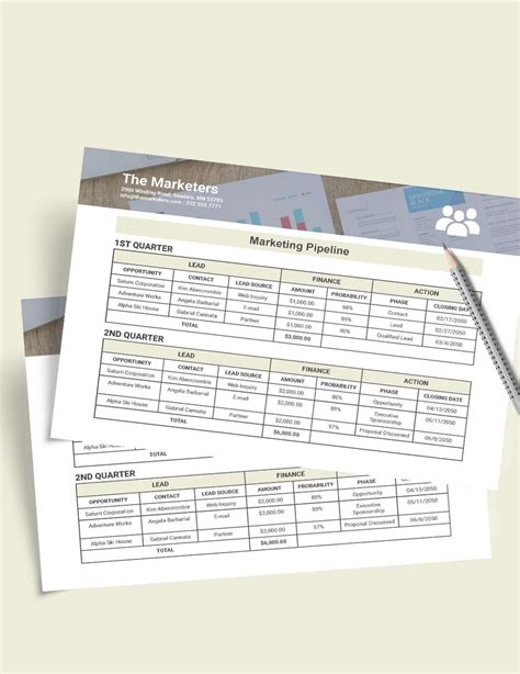 Marketing Pipeline Template in Excel, Word, Google Docs - Download ...