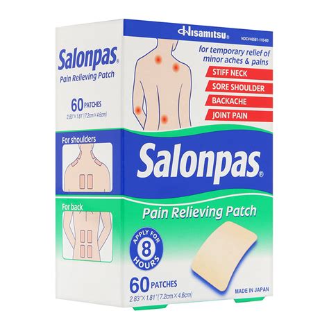 Salonpas Pain Relief Patch 60 Patches Brand New 346581110609 | eBay