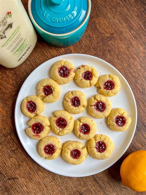 Easy Lemon Thumbprint Cookies With Raspberry Jam So Easy