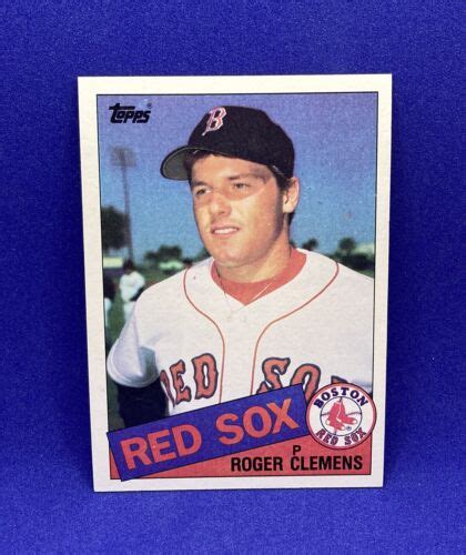 1985 Topps 181 Roger Clemens NM MT RC Rookie Red Sox Yankees EBay