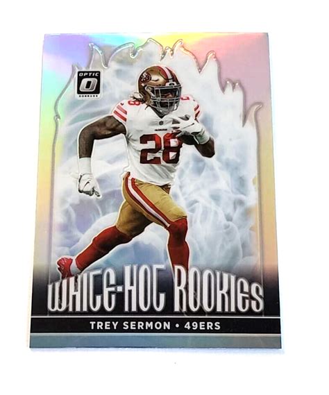 Panini Donruss Optic White Hot Rookies Trey Sermon Whr Rookie