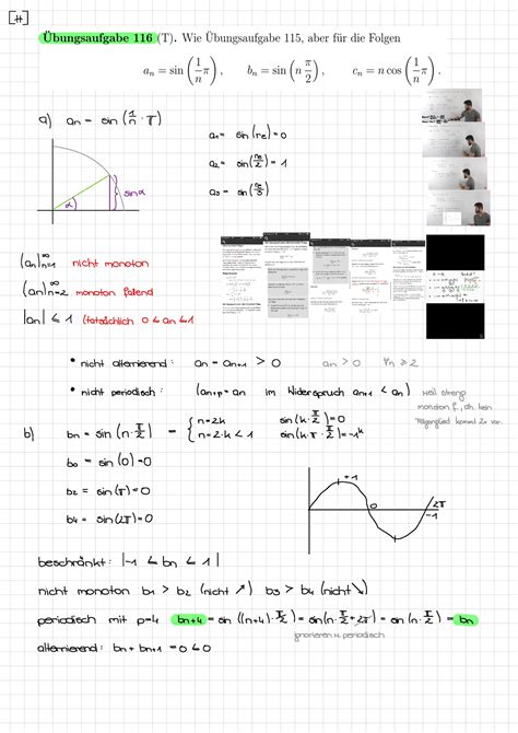 UE Mathematik 1 Übungen Lösungen Erklärvideos Mitschriften S