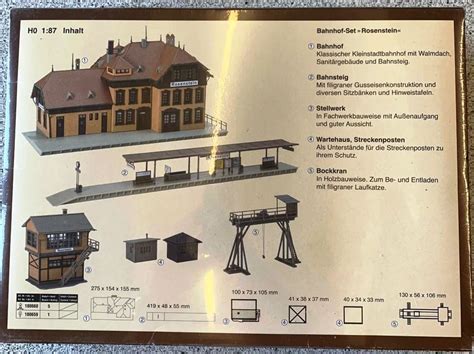 Faller H Bahnhof Bahnsteig Stellwerk Usw Baus Tze Kaufen Auf