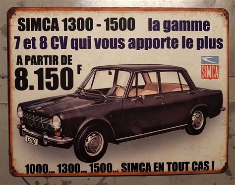 Plaque métal Simca Luckyfind