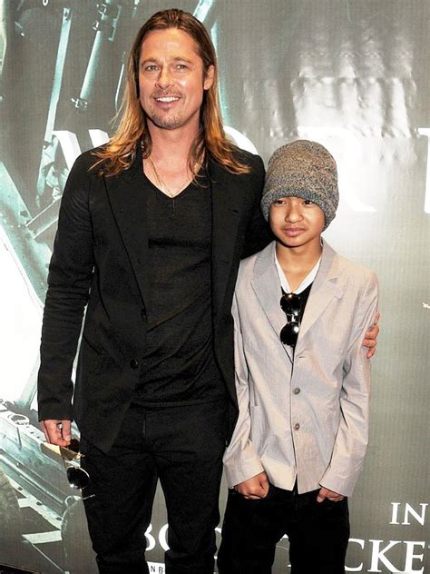 Brad Pitt And Son Maddox Picture The Hollywood Gossip