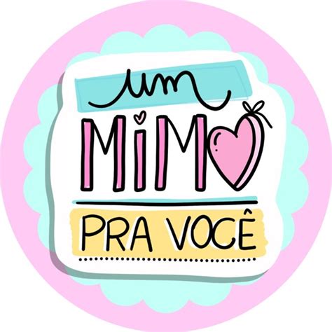 100 Adesivos Prontos Redondo Um Mimo para Você Elo7