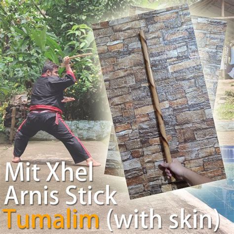 Arnis Sticks With Skin Rattan Tumalim Durable Eskrima Kali