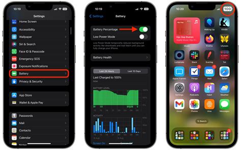 iOS 16: Show iPhone Battery Share in Standing Bar - Doshared.com