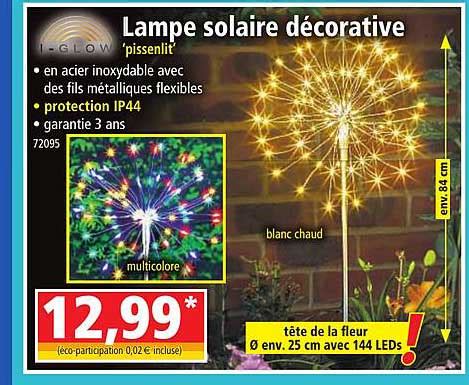 Promo Lampe Solaire Décorative I glow chez Norma iCatalogue fr