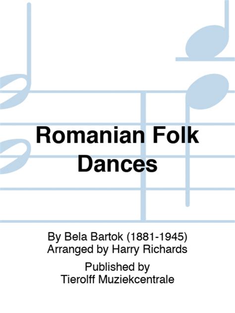 Romanian Folk Dances by Béla Bartók Concert Band Sheet Music