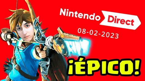 REACCIÓN NINTENDO DIRECT de FEBRERO Español 08 02 23 YouTube