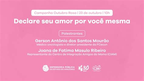 Declare seu amor por você mesma Campanha Outubro Rosa YouTube