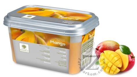 RAVIFRUIT (Франция) Манго пюре замороженное натуральное с сахаром, 1 кг ...