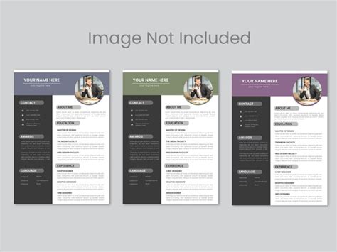 Premium Vector Corporate Cv Or Resume Design Vector Business Template