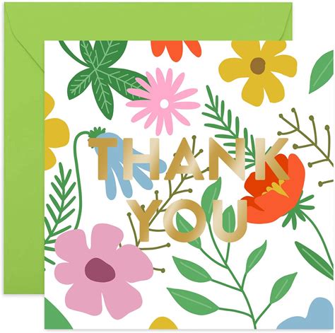 Thank You Flowers Card Thanks Card Thank You Greeting Card Card for ...