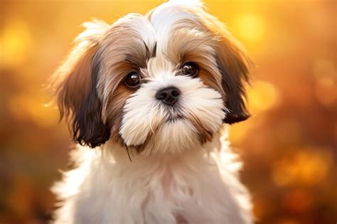 Premium Ai Image Cute Beautiful Shih Tzu Dog Portrait For Advertising