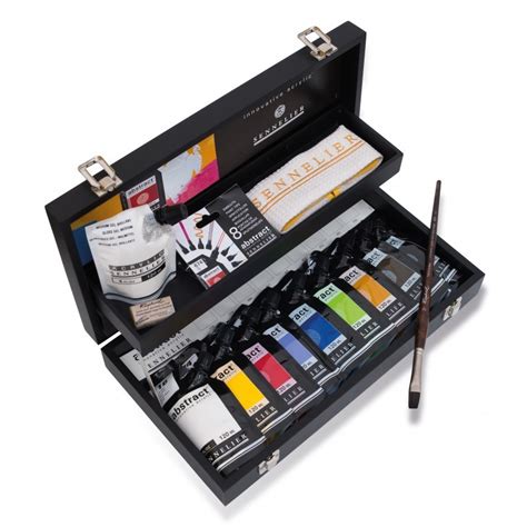 Coffret Peinture Acrylique Abstract Sennelier X Ml Noir