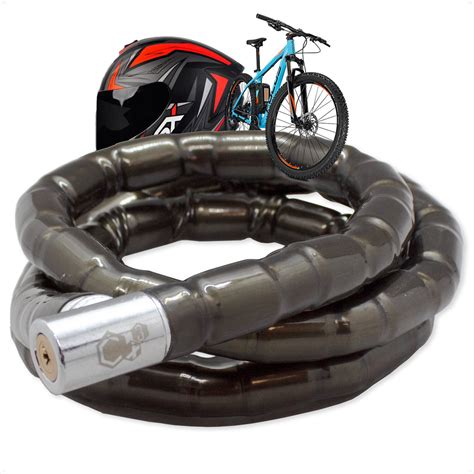 Corrente E Cadeado Para Moto - Corrente Cadeado Articulado Trava Para Motos 22MM X 1500MM Da Pra Bike ...