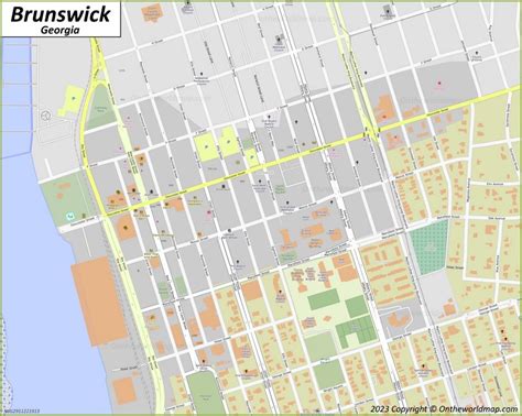 Brunswick Map | Georgia, U.S. | Discover Brunswick with Detailed Maps