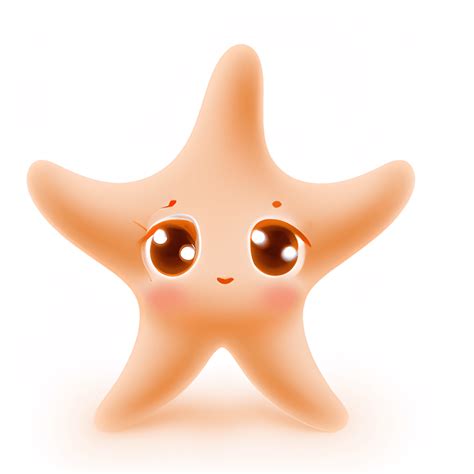 Adorably Cute Baby Starfish With Dreamy Eyes 3d Style 64k · Creative