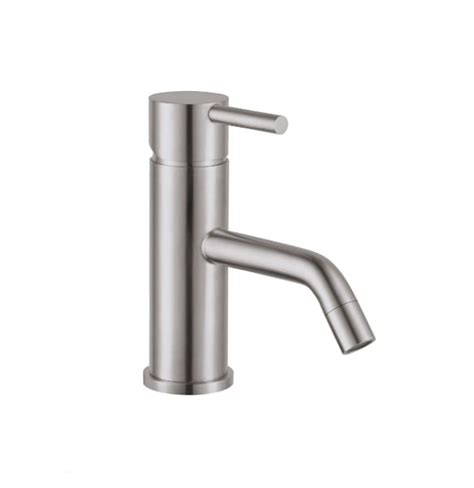 Jtp Brushed Stainless Steel Bathroom Basin Tap Inox Ix