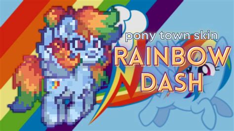 🌈) Rainbow Dash MY LITTLE PONY : [ pony town skin ] | Rainbow dash ...