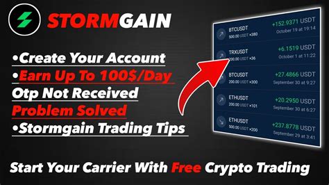 Stormgain Otp Not Received Problem Fixed Free Bitcoin Mining Platform