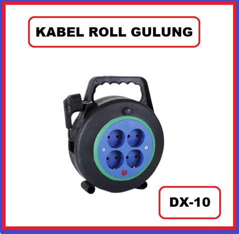 Terminal Stop Kontak Bulat Roll Kabel 4 Lubang Gulung Tipe Dx 10