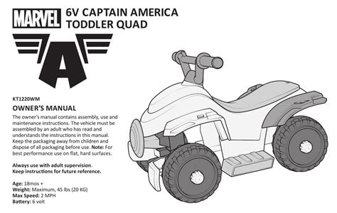 PACIFIC CYCLE KT1220WM OWNER'S MANUAL Pdf Download | ManualsLib