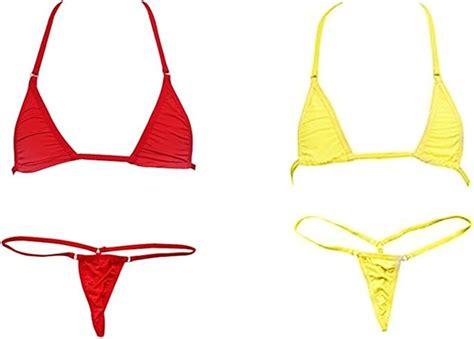 Hnjzx Micro Bikini F R Kvinnor Dambikini Set Set Med Beh Och