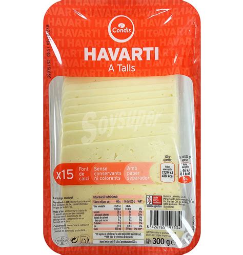 Condis Queso Condis Havarti Lonchas 300 G