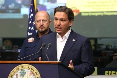 Desantis Gives Update On Tropical Storm Idalias Emergency Response