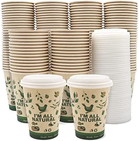 Amazon Recyclable Biodegradable Hot Drink Cups Oz Pk Of