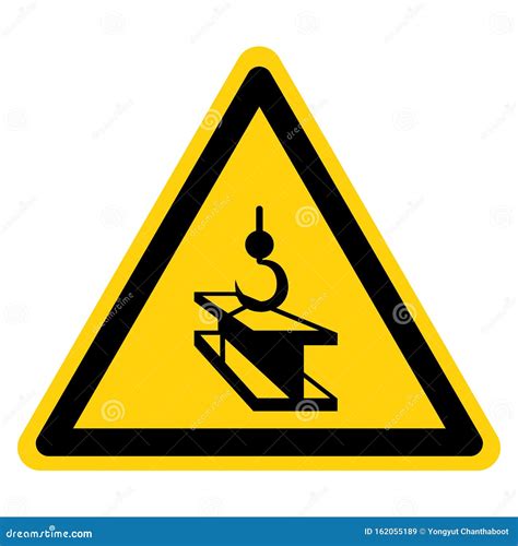 Warning Overhead Load Symbol Vector Illustration Isolated On White