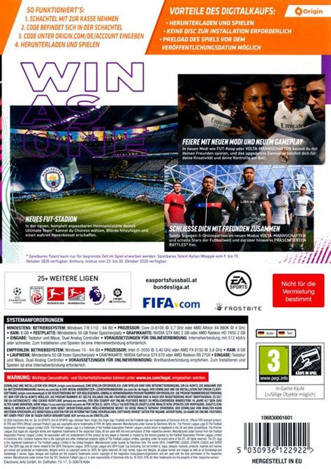 Fifa 21 Cover Or Packaging Material Mobygames