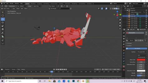 Blender 2 82 Chinese tutorial Plane crash animation 飞机撞裂动态中文教程 YouTube