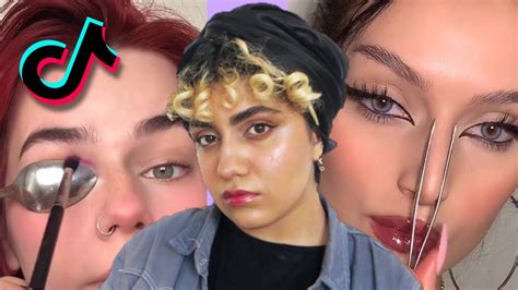 Testing Viral Tiktok Makeup Hacks Youtube