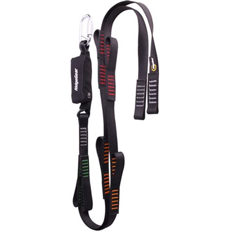 Ridgegear Rgl Twin Leg Webbing Tie Back Lanyard Shock Absorber