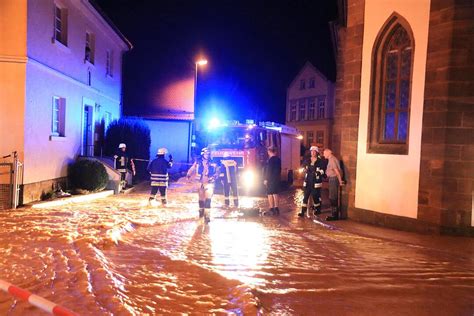 Unwetter im Kreis Bamberg Überflutungen nach Starkregen Bildergalerie