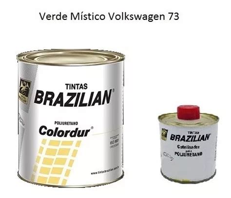 Tinta Automotiva Pu Verde M Stico Vw Ml Cat Frete Gr Tis