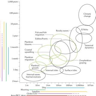 Measuring Across Spatiotemporal Scales In Marine Systems Spatial And