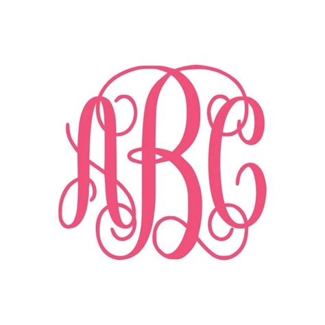 Interlocking Vine Monogram Font SVG Vine Monogram Font Cut