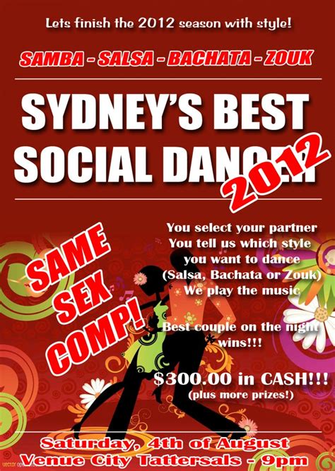 Promotions Of End Of Season SBSD Plus Same Sex Social Competition