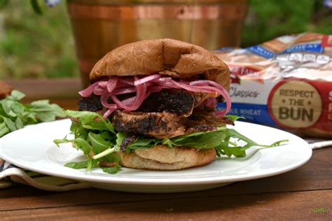 Smoked Brisket Sandwich With Pickled Onions And Blue Cheese Butter